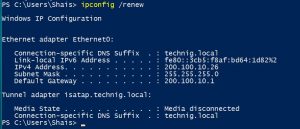 cara reset ip address cmd