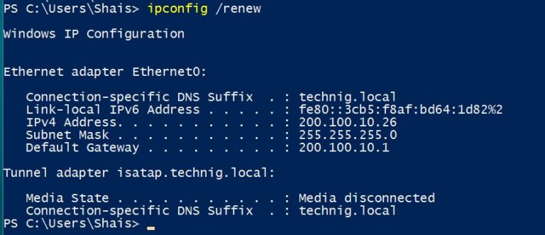 reset ip address via cmd