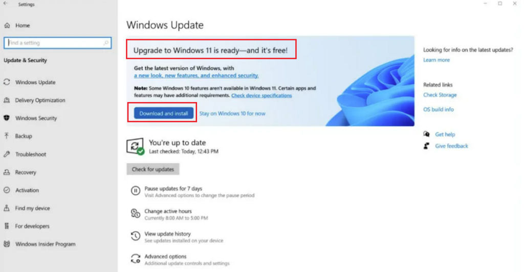 Free Upgrade to Windows 11 is ready