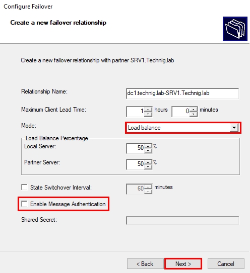 Specifying Failover Relationship | Load Balance, Hot Standby